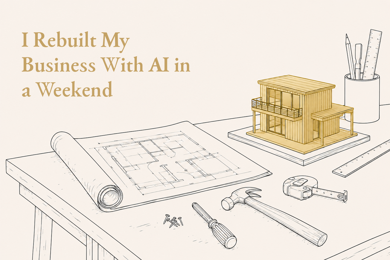 How I rebuilt my business website with AI in a weekend