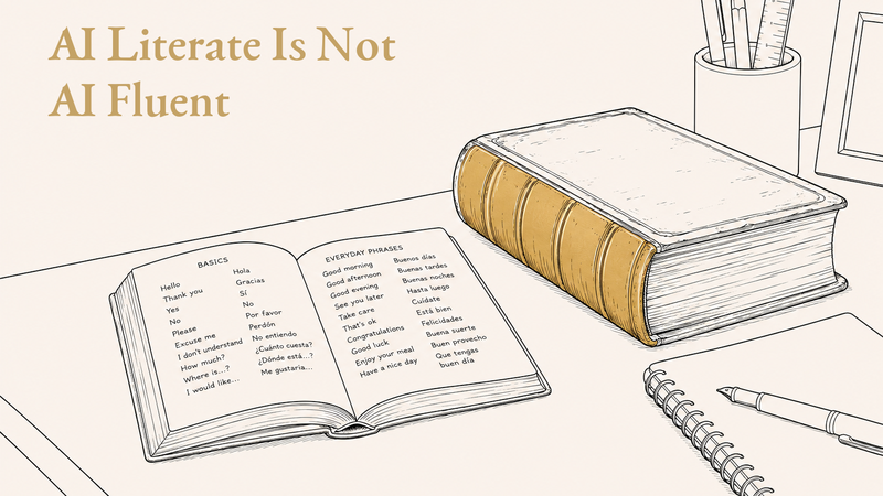 AI Literate is not AI Fluent