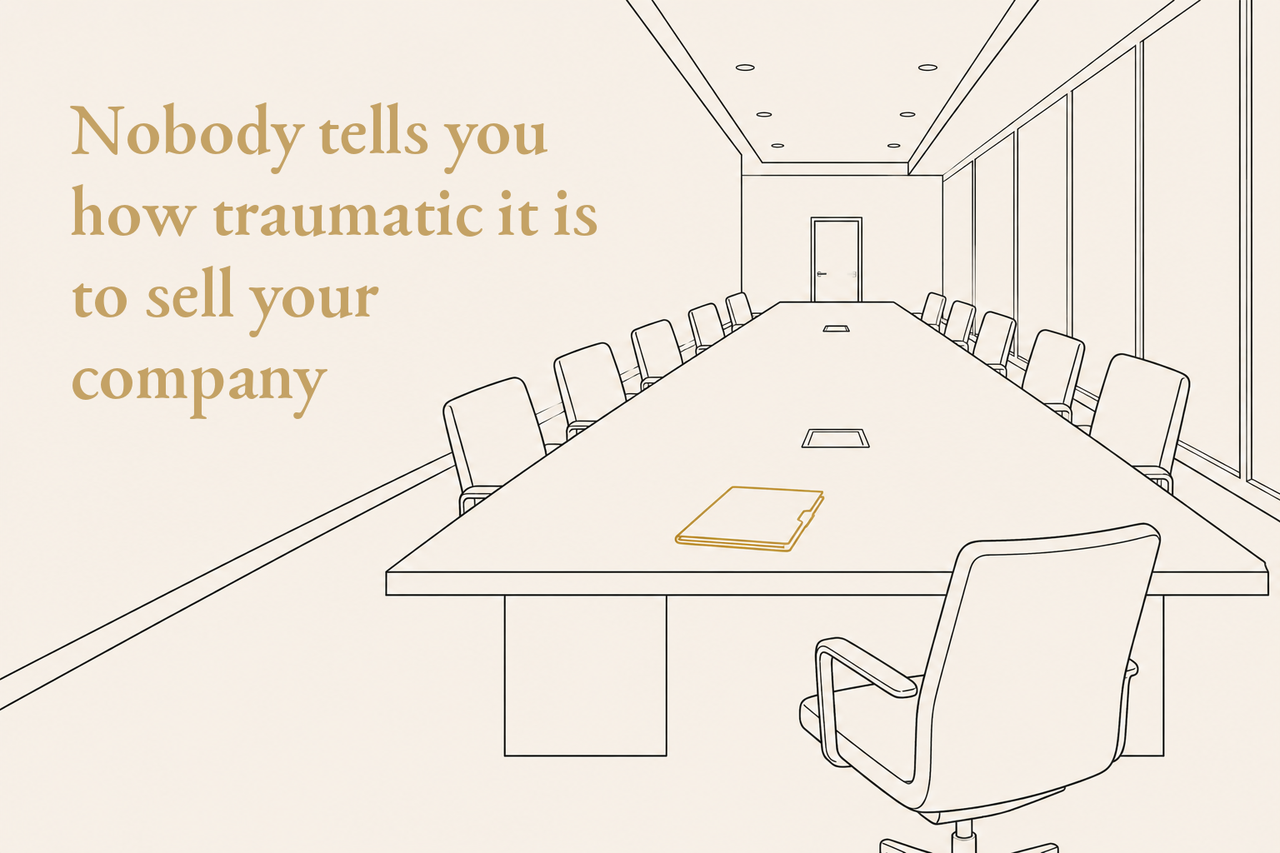 Nobody tells you how traumatic it is to sell your company