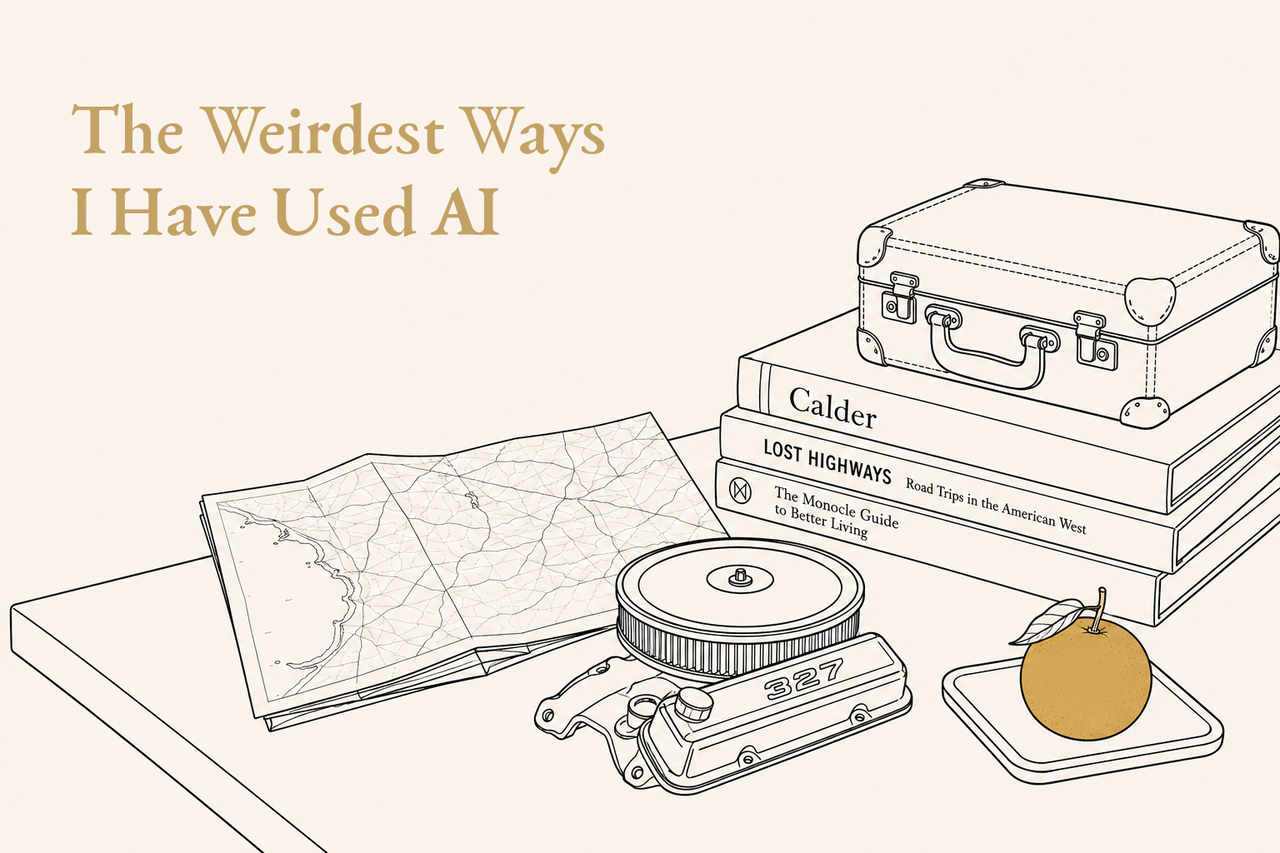 A collage of unexpected real-life uses for AI