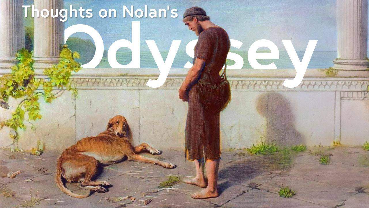 Blog thumbnail with title 'Thought on Nolan's Odyssey'