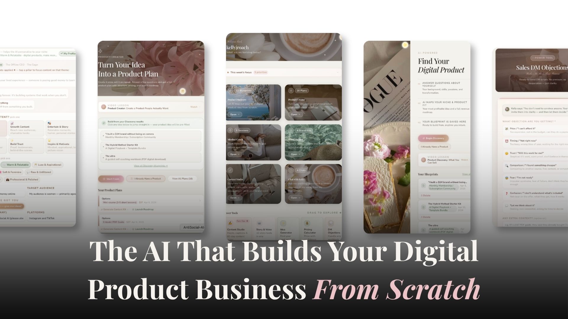 The AI that builds your digital product business from scratch