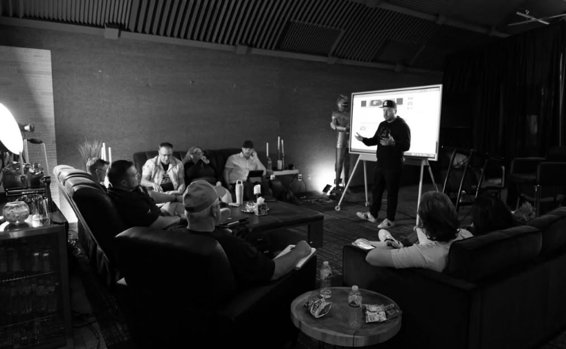 Facilitator fly-in: a group learning and discussing business frameworks together