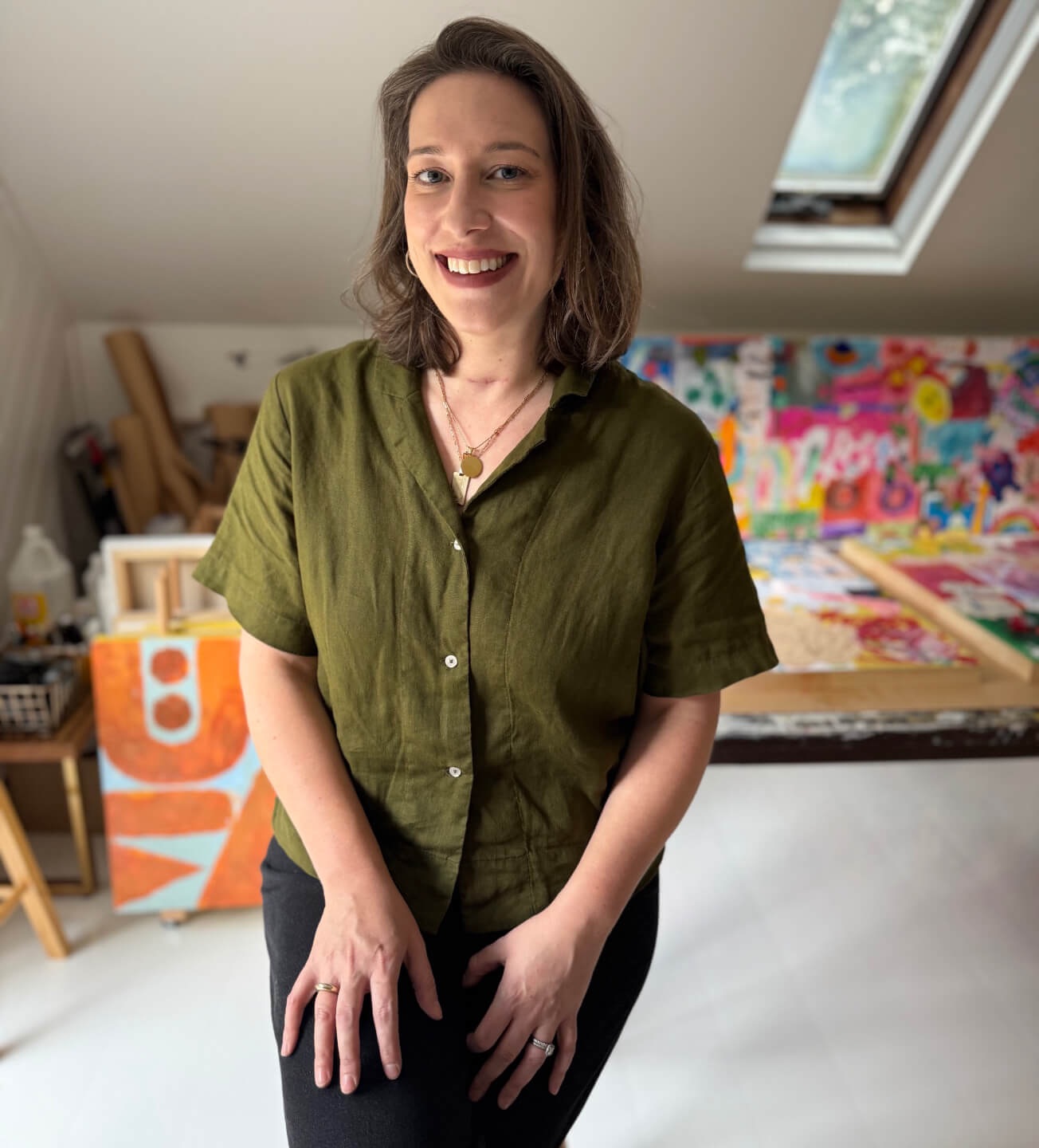 Shana Blakley fine artist and creator of the Heirloom Collage Method