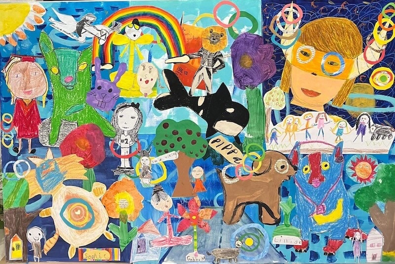 Heirloom Collage course student artwork