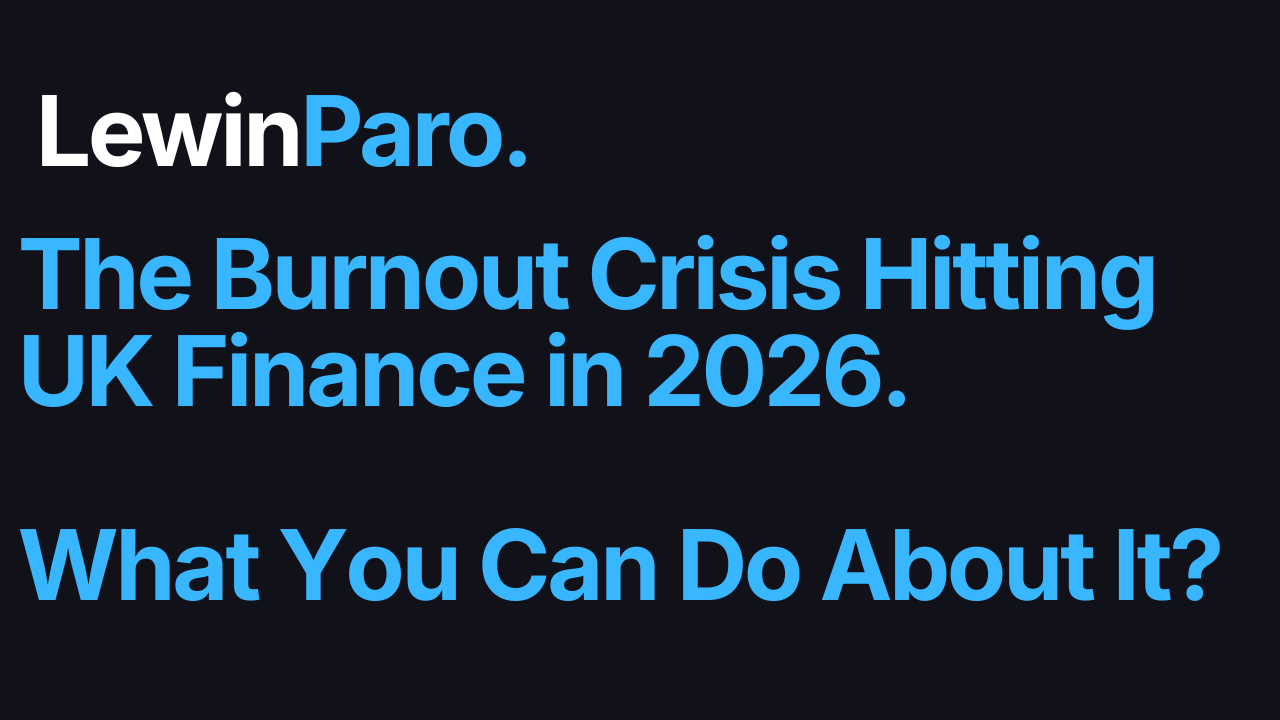 The Burnout Crisis Hitting UK Finance in 2026