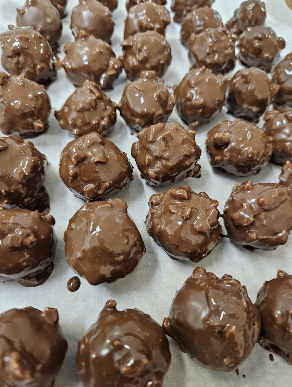 Vegan chocolate treats made by a workshop student