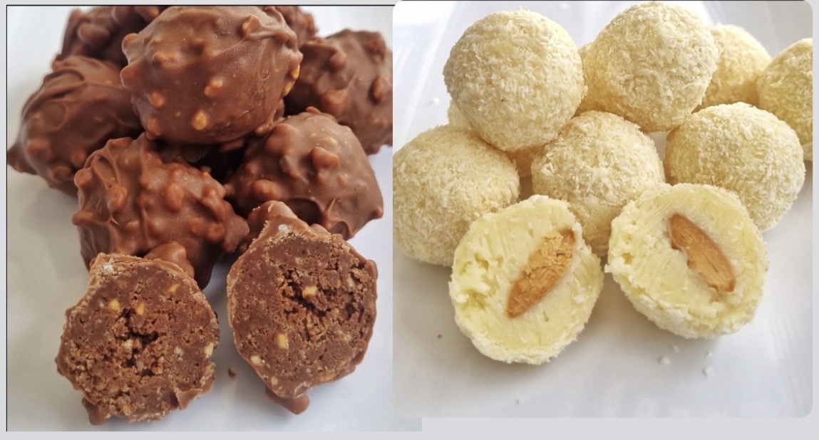 Vegan chocolate treats made by a workshop student
