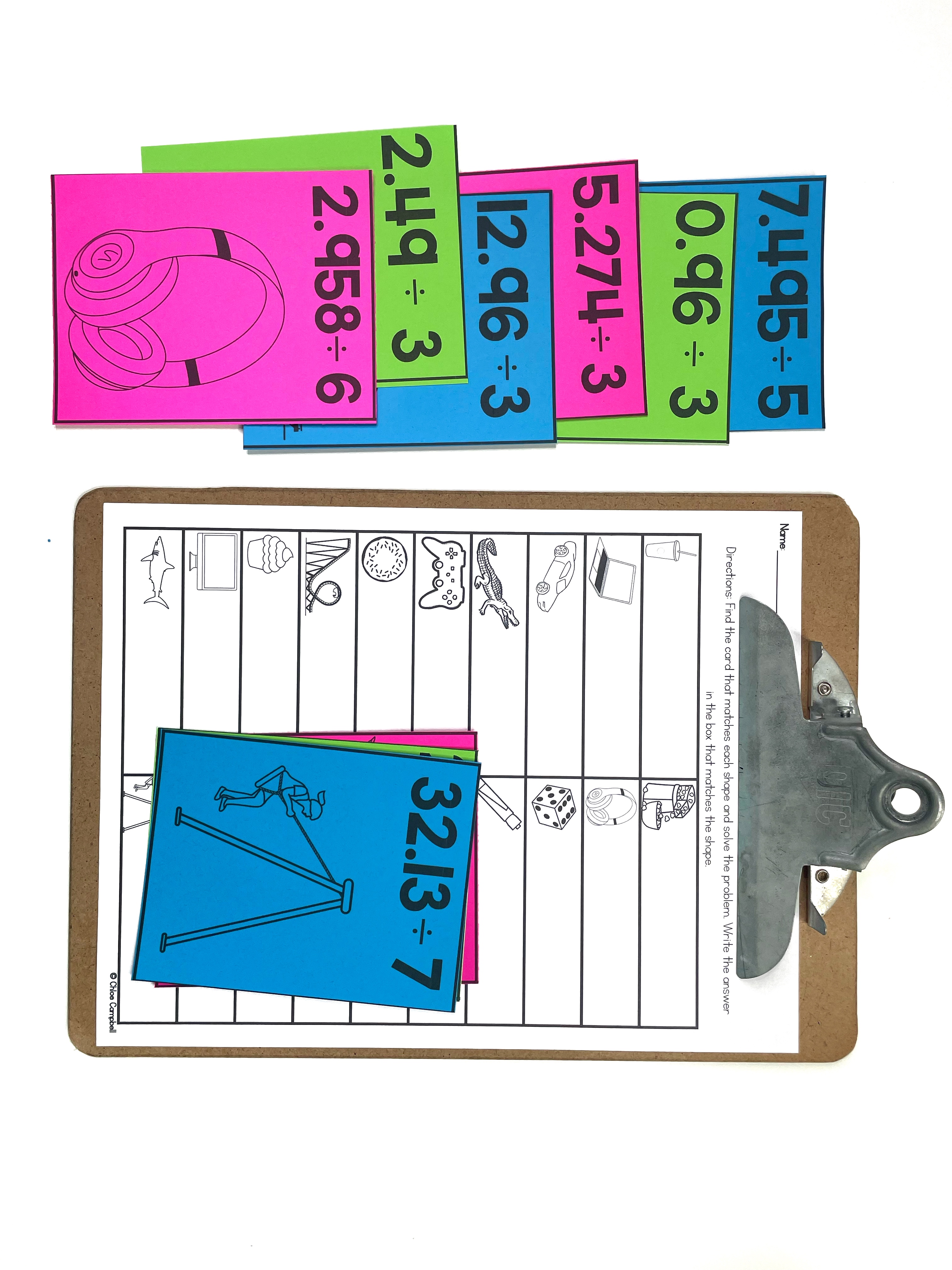 Sneaky Learning Club math activity