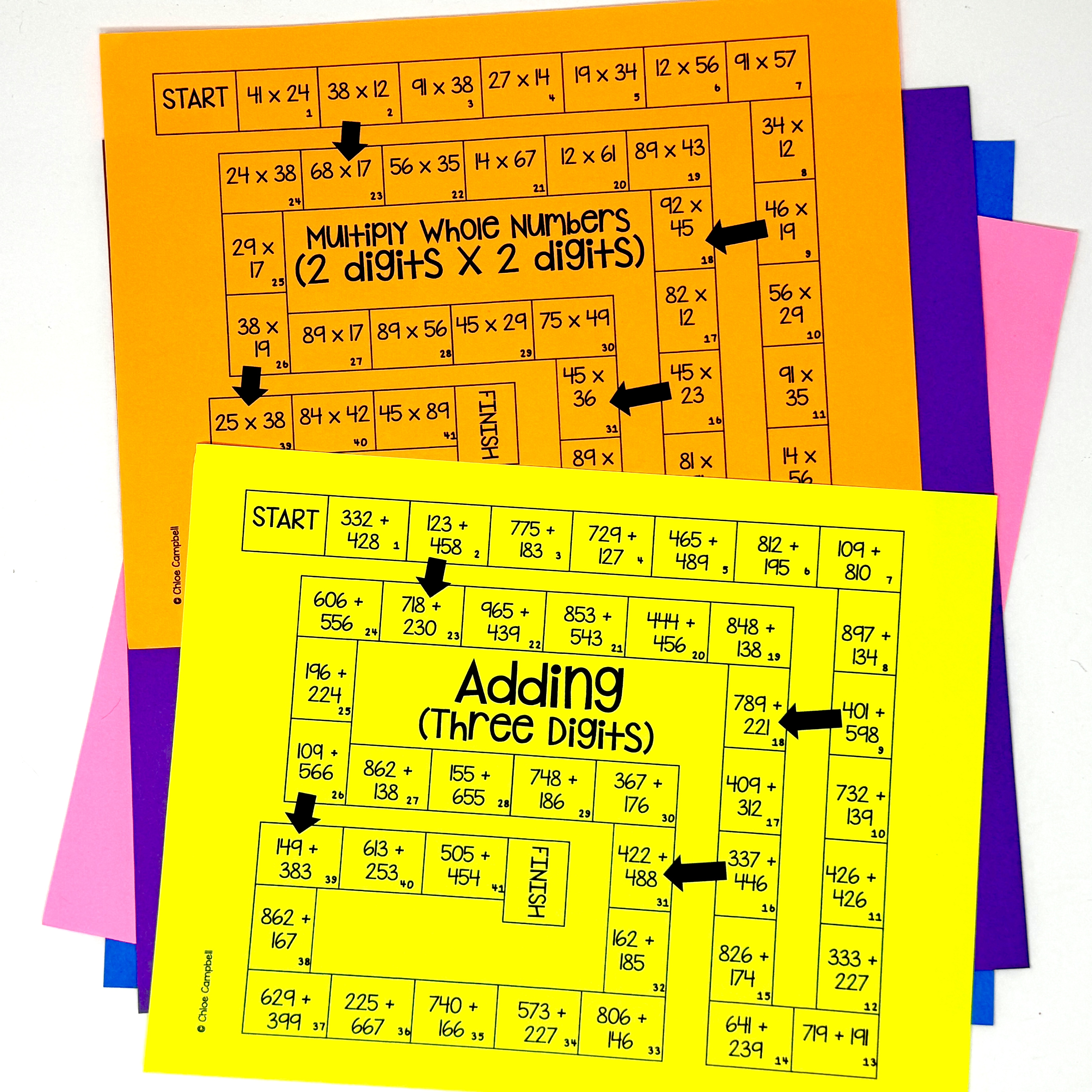Sneaky Learning Club math activity