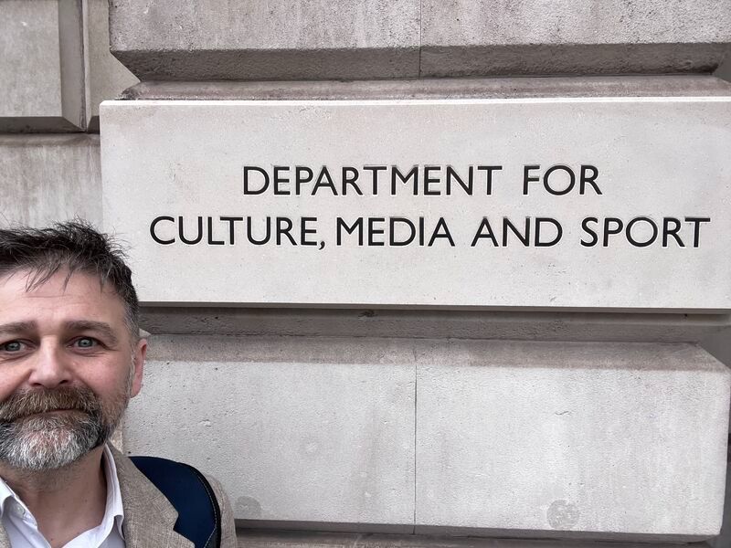 Alex at the Department of Culture, Media and Sport.