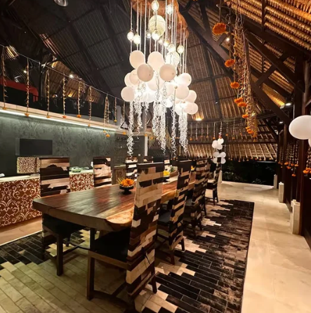 Indoor dining area