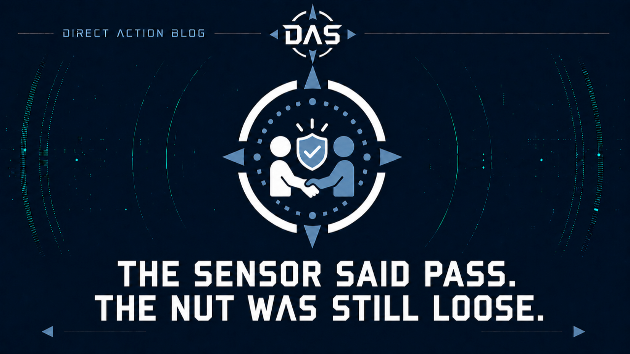 THE SENSOR SAID PASS. THE NUT WAS STILL LOOSE.