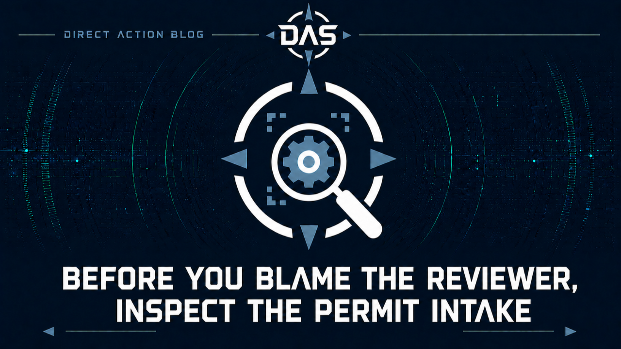 Before You Blame the Reviewer, Inspect the Permit Intake