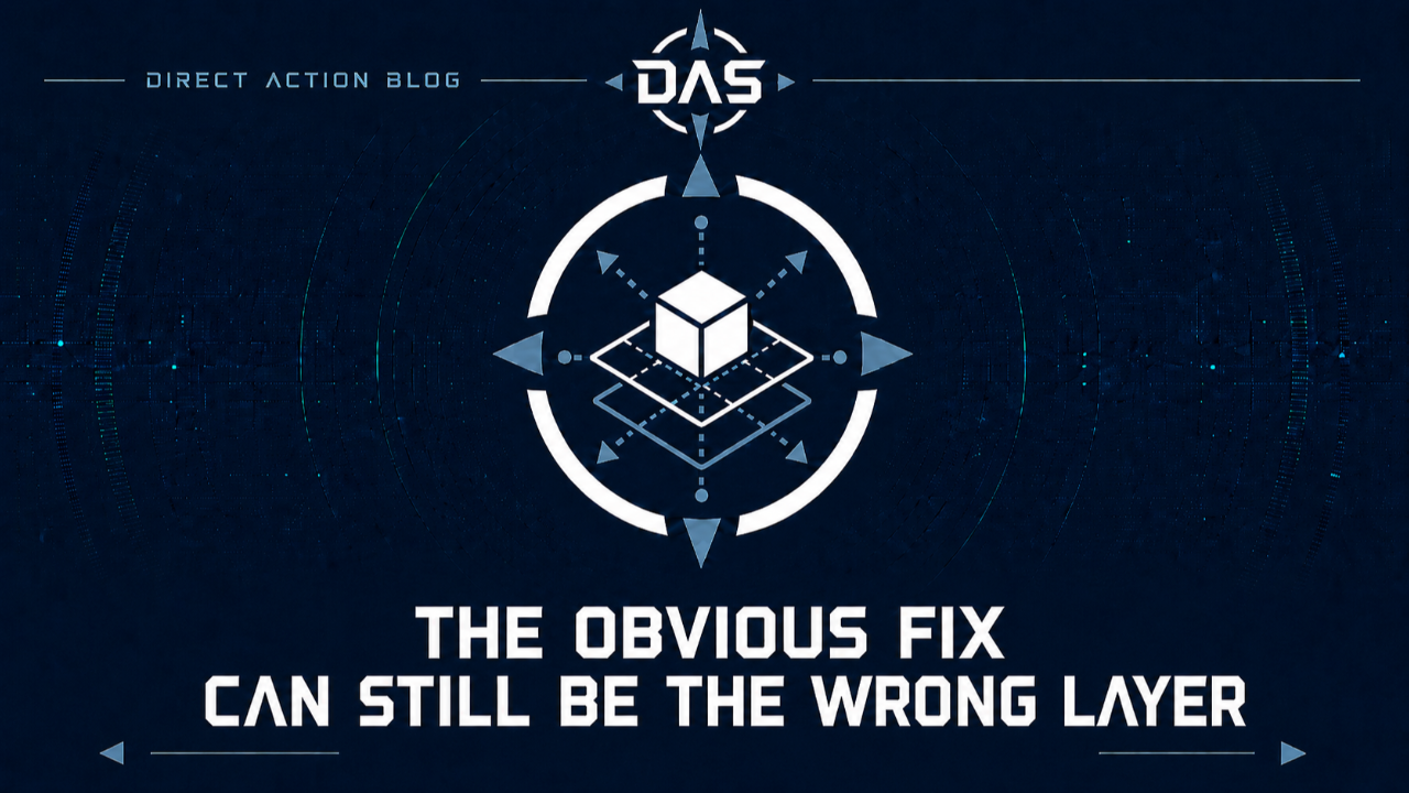 The Obvious Fix Can Still Be the Wrong Layer