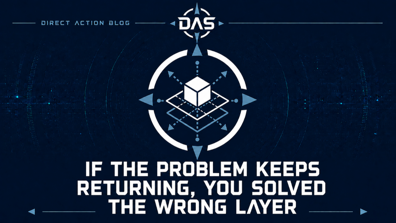 If the Problem Keeps Returning, You Solved the Wrong Layer