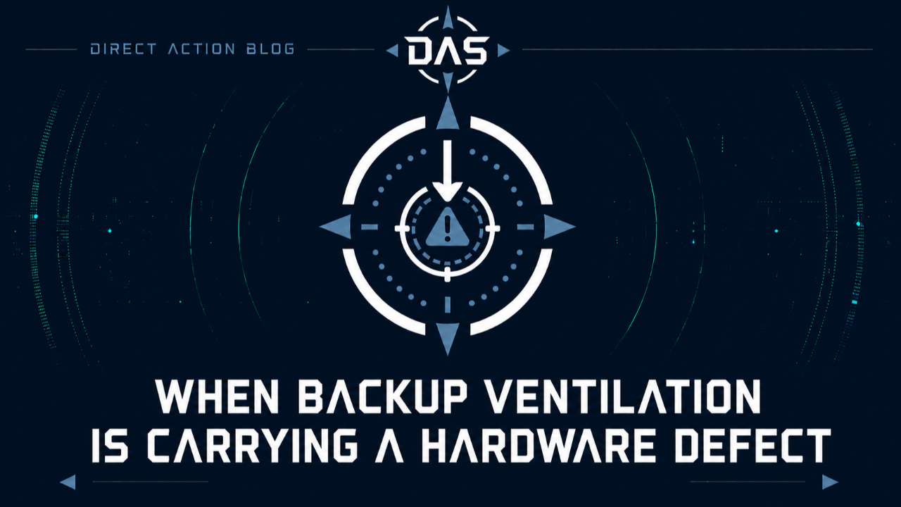 BACKUP VENTILATION IS NOT THE CORRECTION