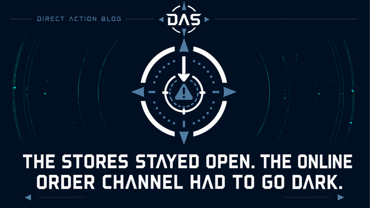 WHEN THE ONLINE CHANNEL HAS TO GO DARK