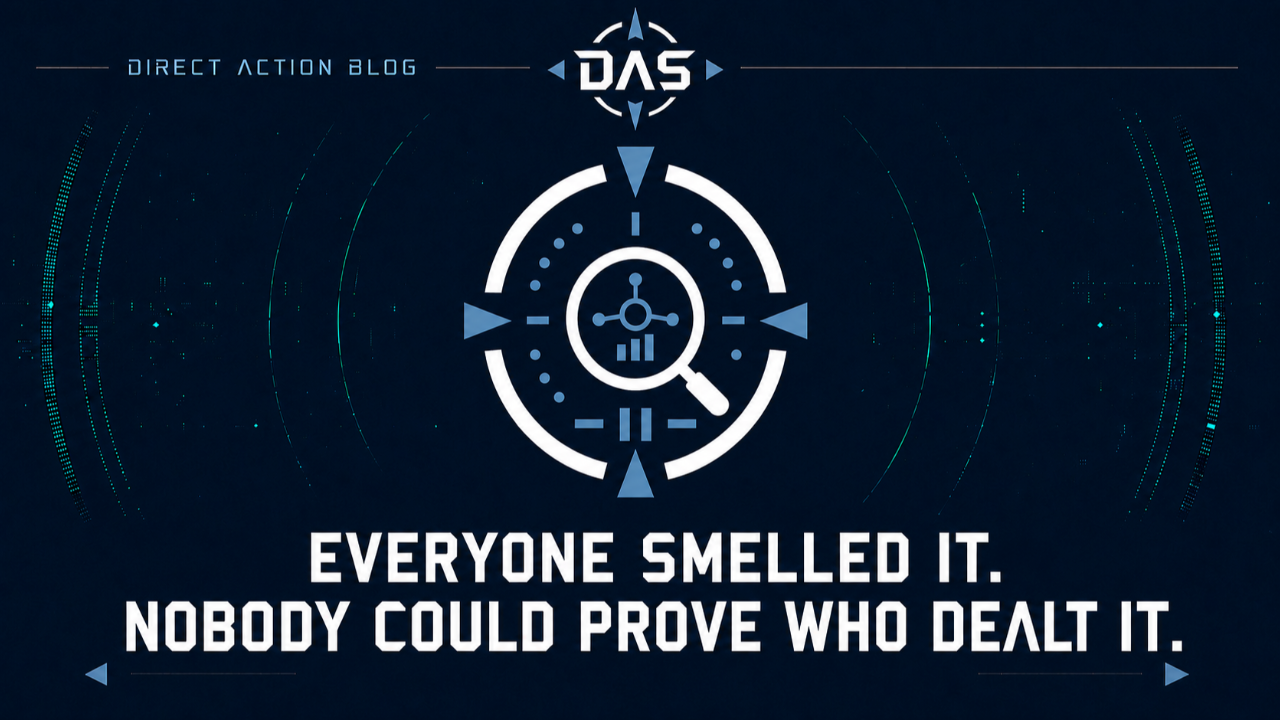 EVERYONE SMELLED IT. NOBODY COULD PROVE WHO DEALT IT.