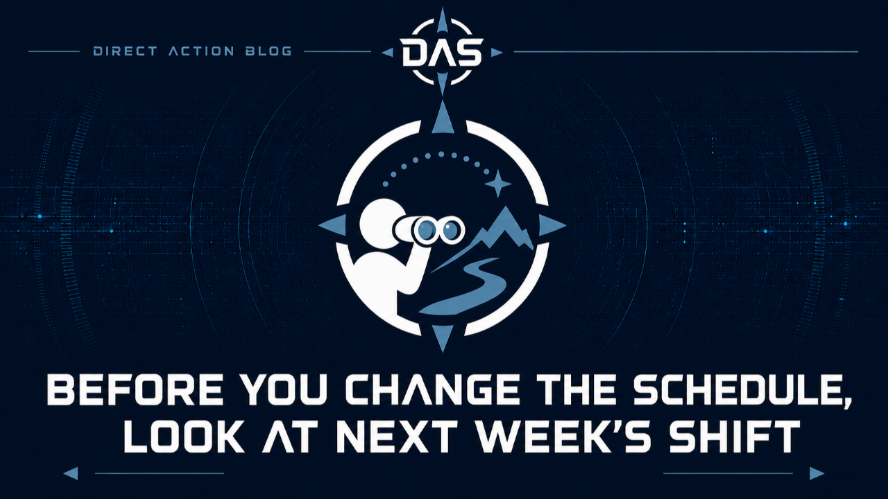 Before You Change the Schedule, Look at Next Week’s Shift