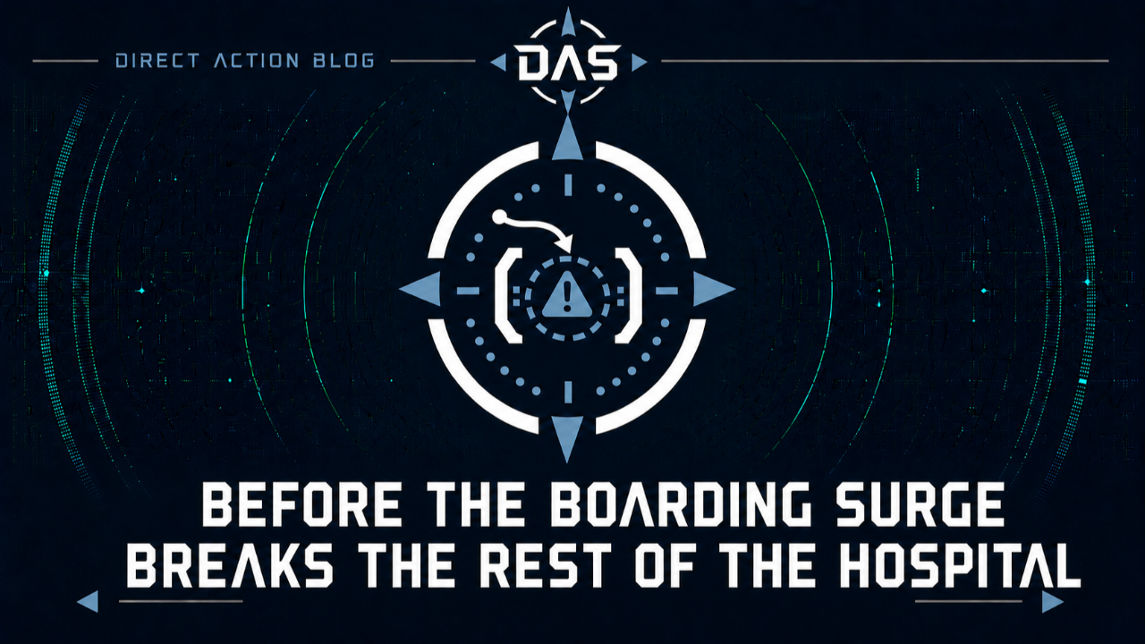 BEFORE THE BOARDING SURGE BREAKS THE REST OF THE HOSPITAL