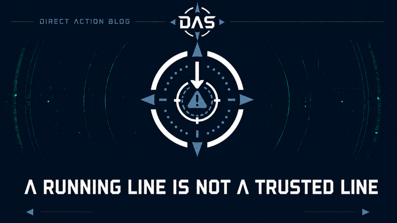 A RUNNING LINE IS NOT A TRUSTED LINE