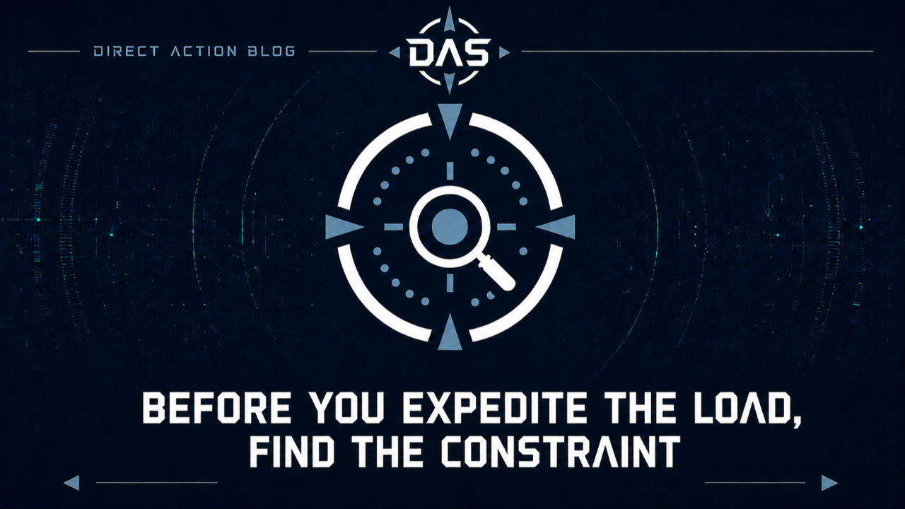 Before You Expedite the Load, Find the Constraint