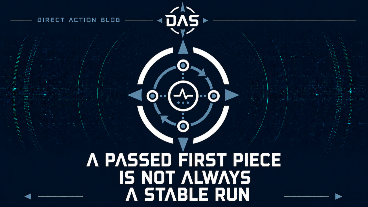 A Passed First Piece Is Not Always a Stable Run