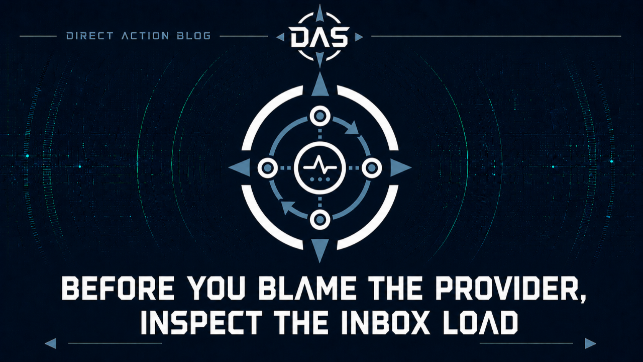 Before You Blame the Provider, Inspect the Inbox Load