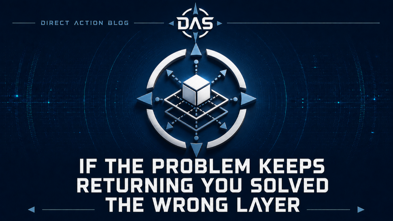 If the Problem Keeps Returning, You Solved the Wrong Layer