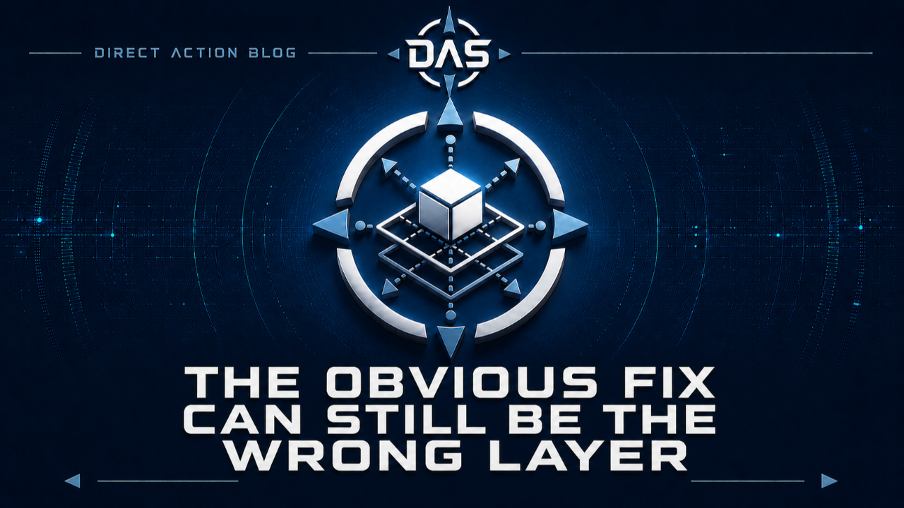 The Obvious Fix Can Still Be the Wrong Layer