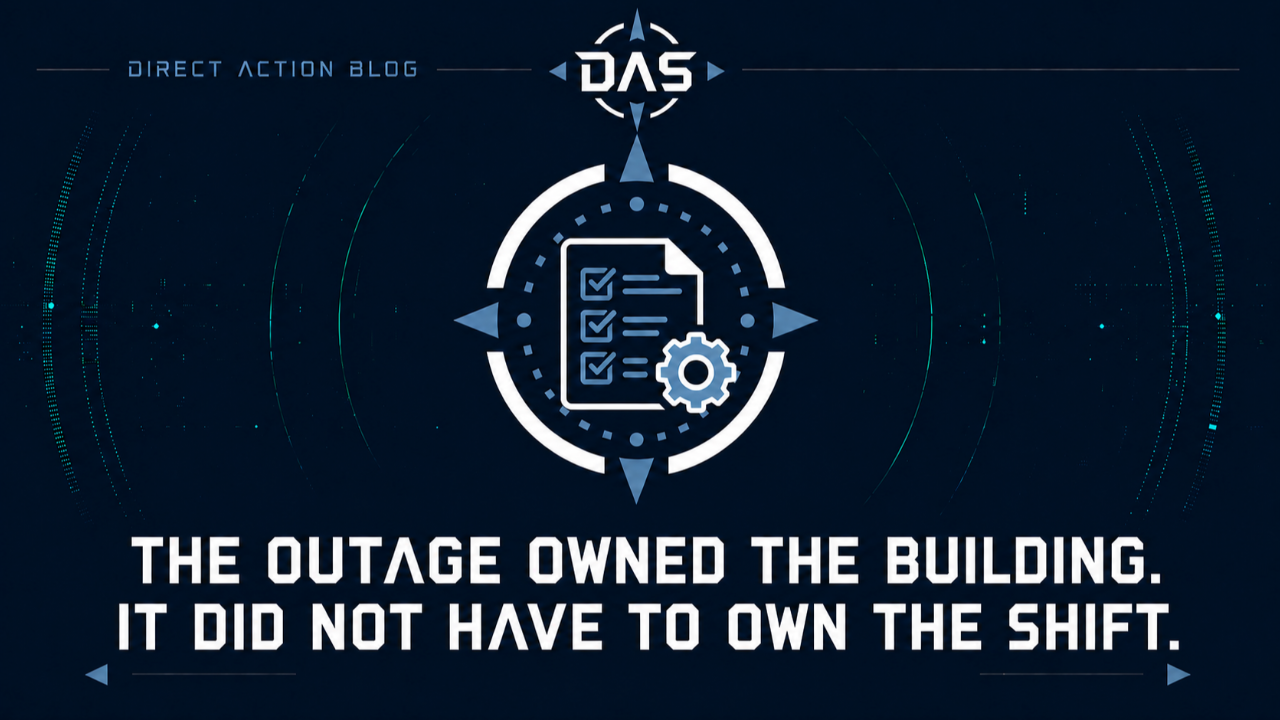 THE OUTAGE OWNED THE BUILDING. IT DID NOT HAVE TO OWN THE SHIFT.