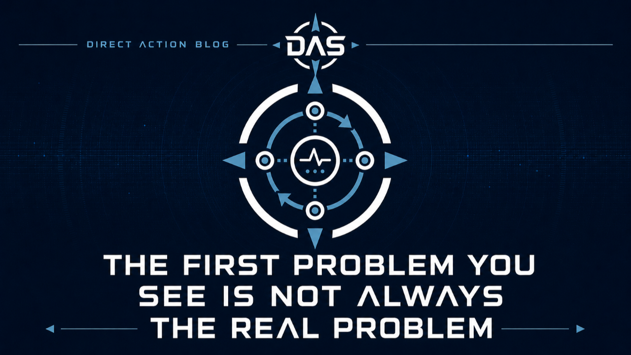 Direct Action System blog post about leading through pressure with a structured decision and execution system.