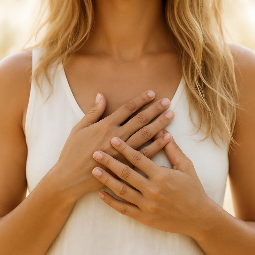 Hands on heart
