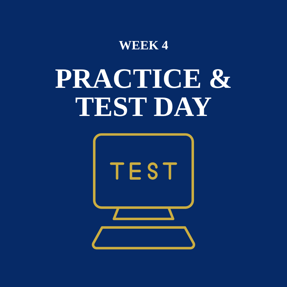 TACHS Prep Course - Week 4 - Ability, Practice & Test Day
