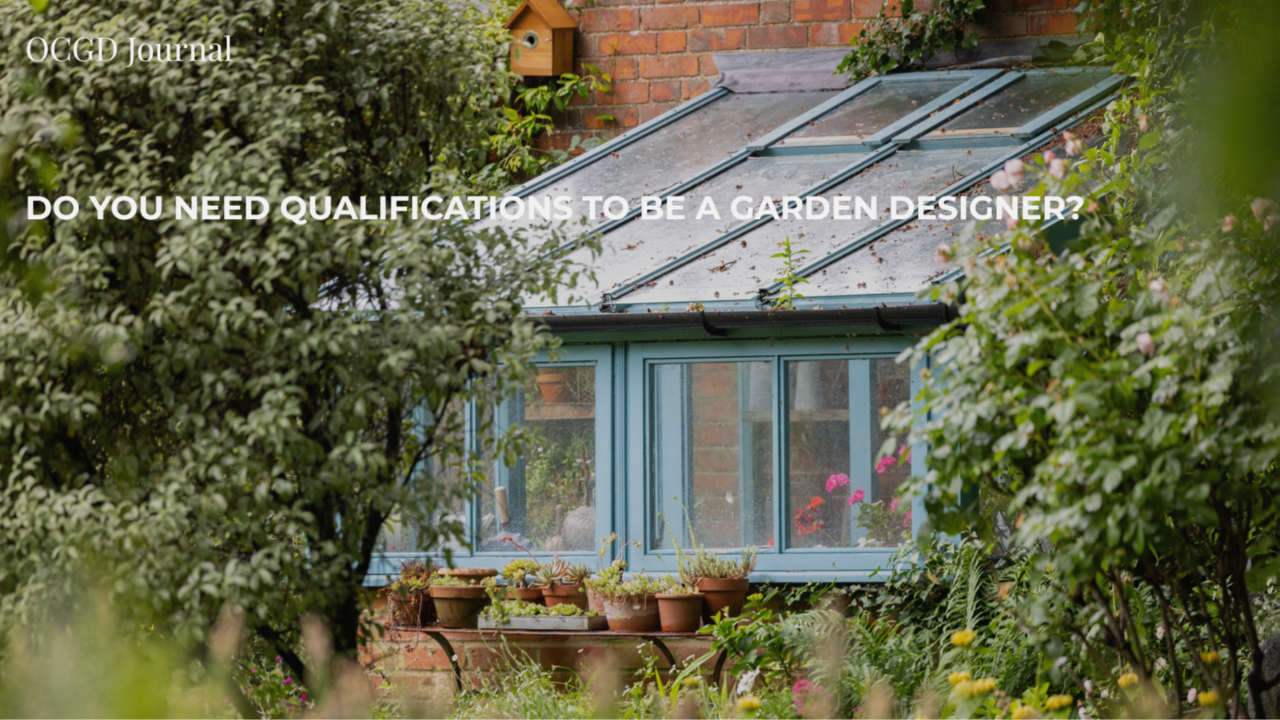 inspirational garden design with greenhouse and garden view