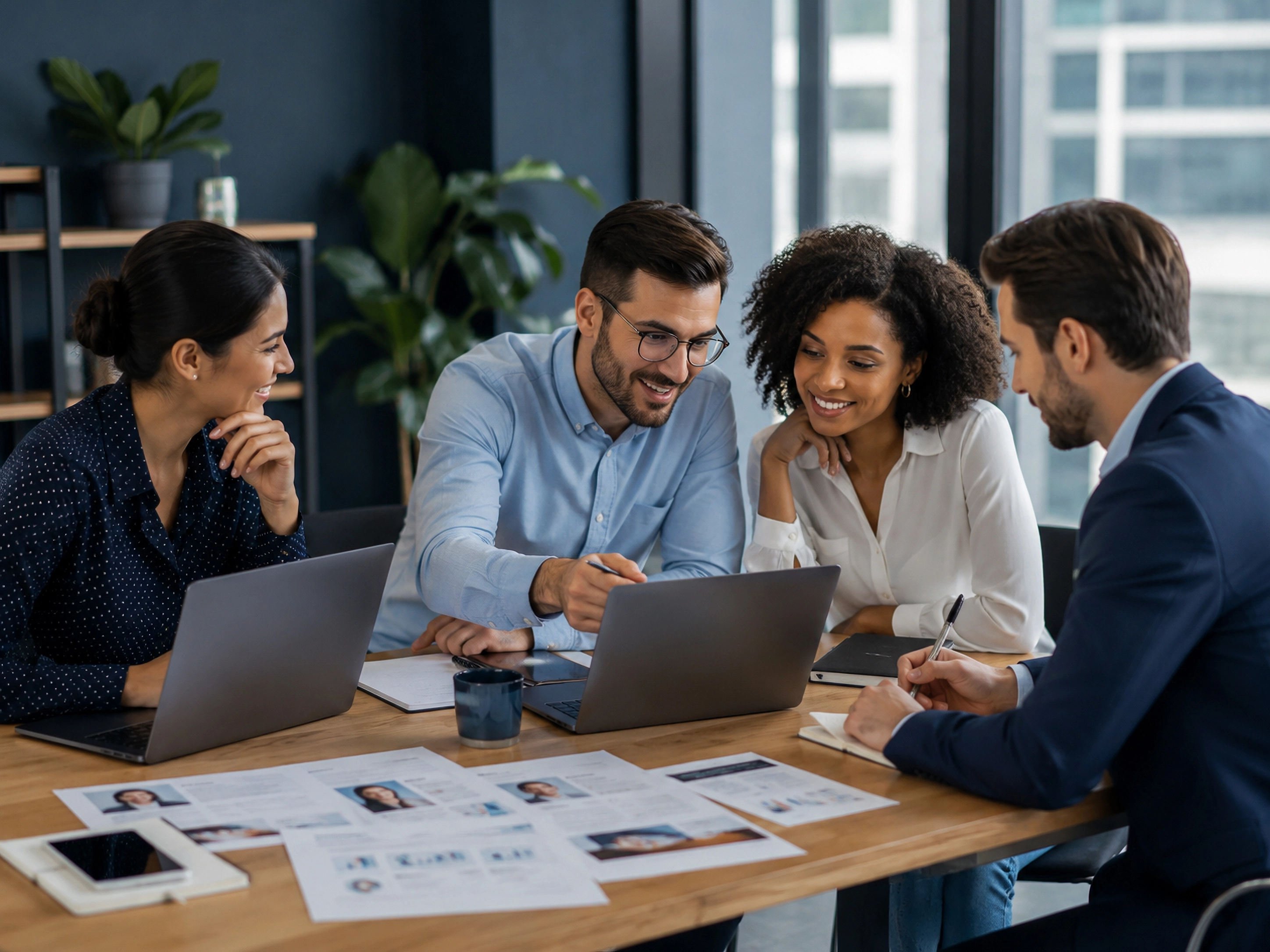 Profesional analizando su presencia en LinkedIn como activo estratégico de reputación profesional y corporativa