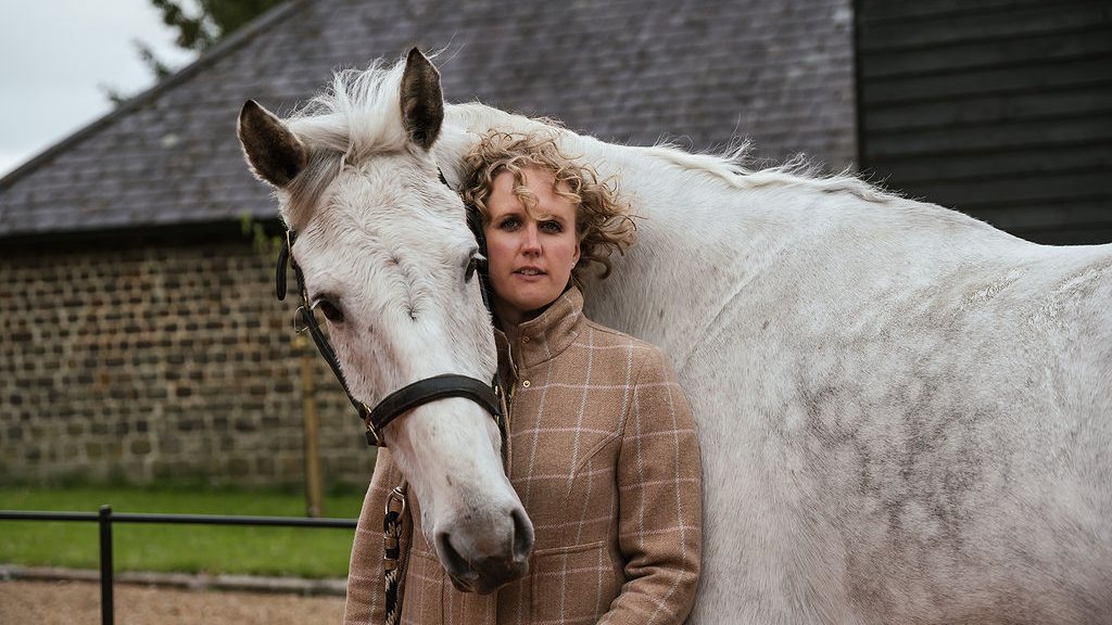 Jenni Winter-Leach with one of the horses