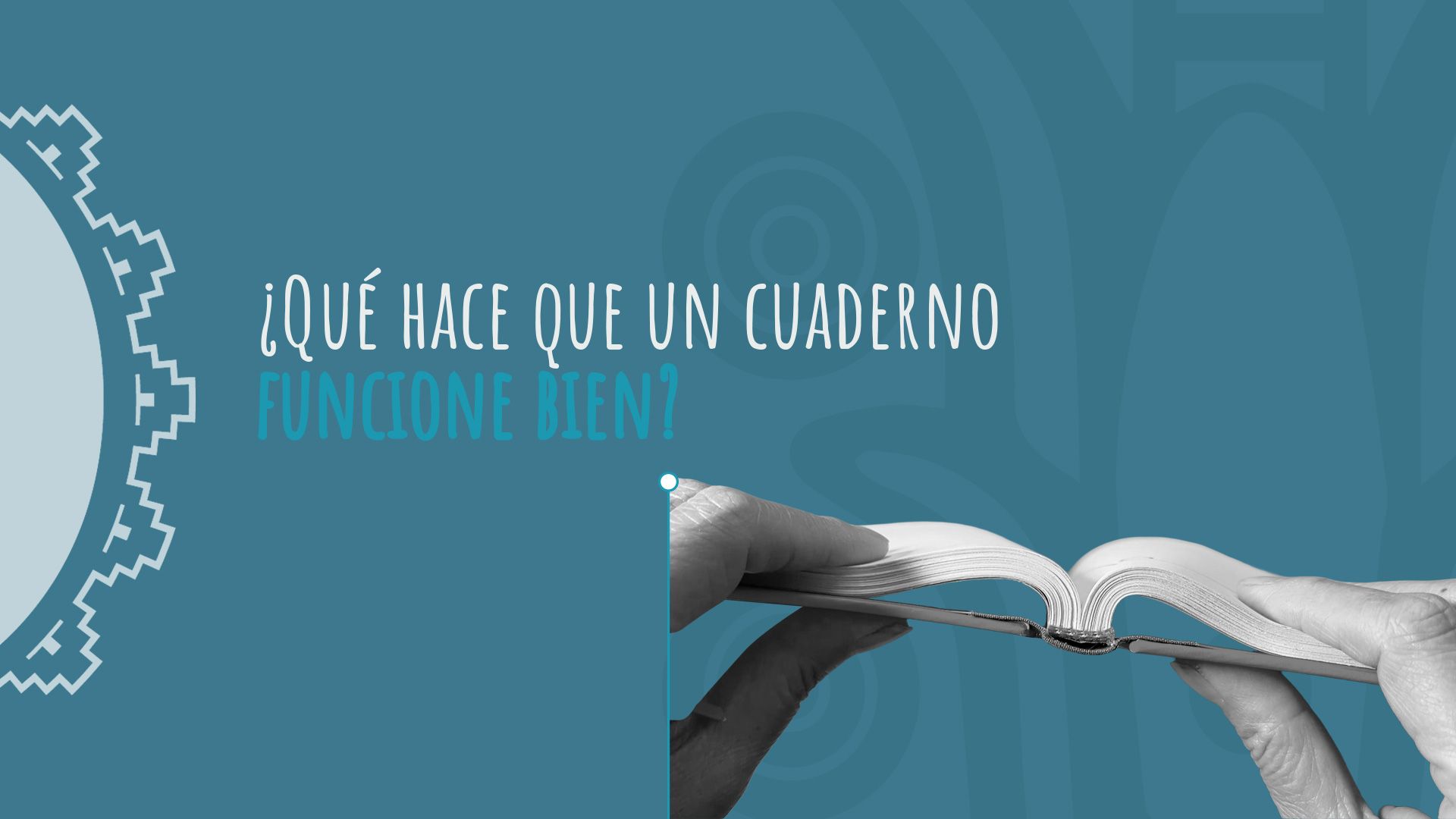 estructura de cuaderno artesanal bien hecho y funcional