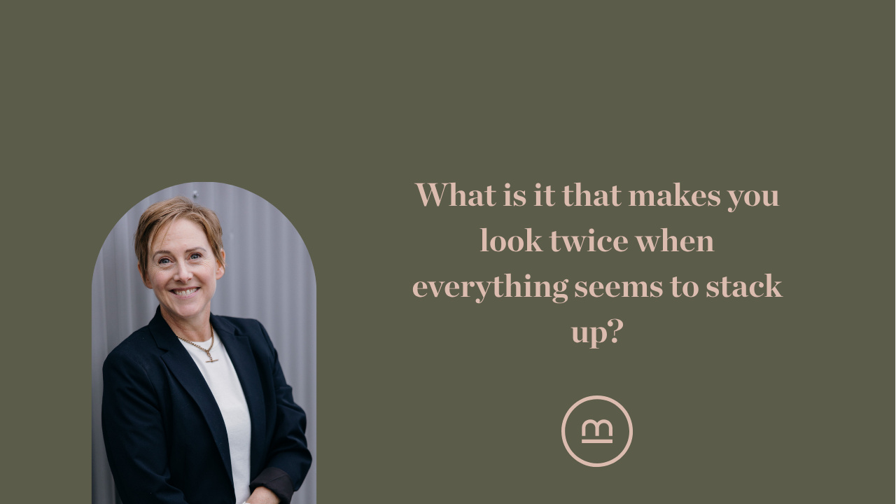 What is it that makes you look twice when everything seems to stack up?