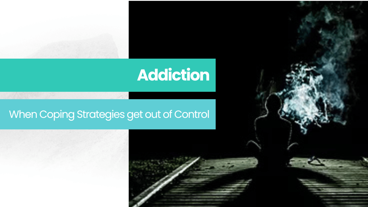 an addicted person at night