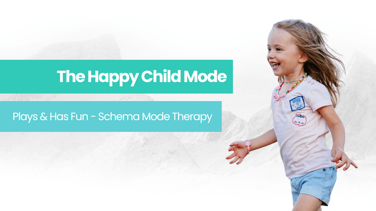 A little girl is running and she is very happy
