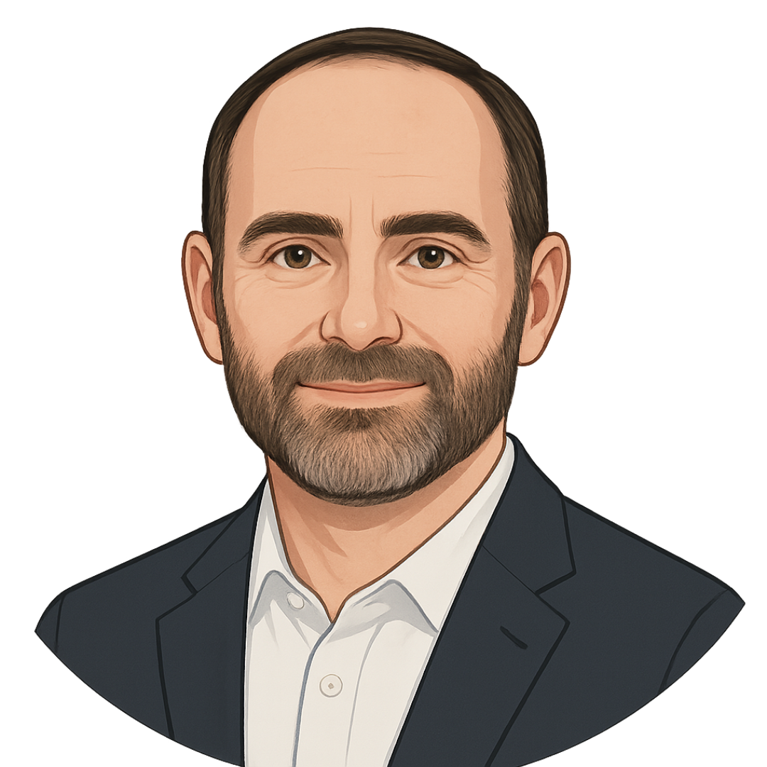 Illustrated portrait of Mike Layne
