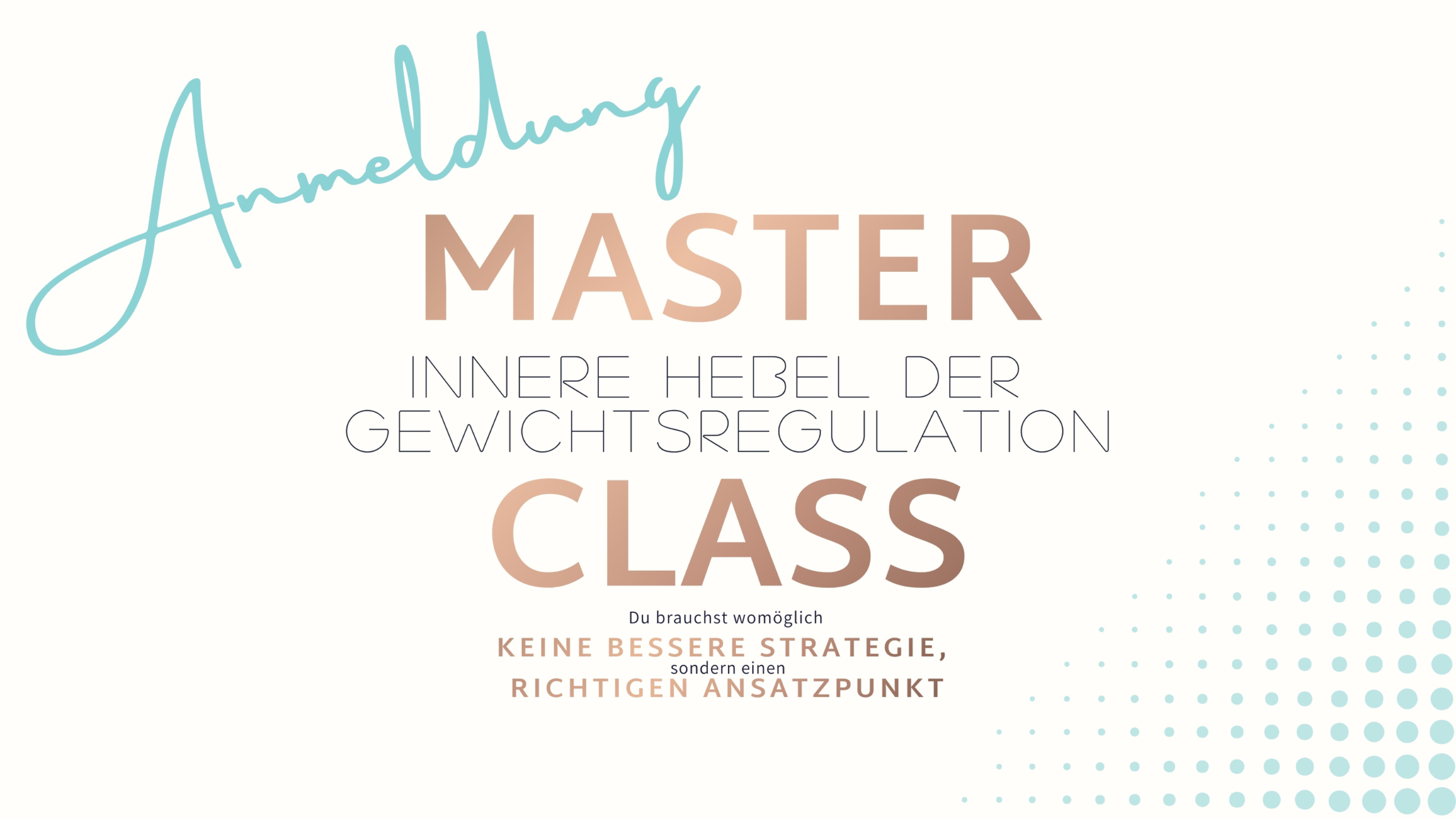 Anmeldung zur Masterclass