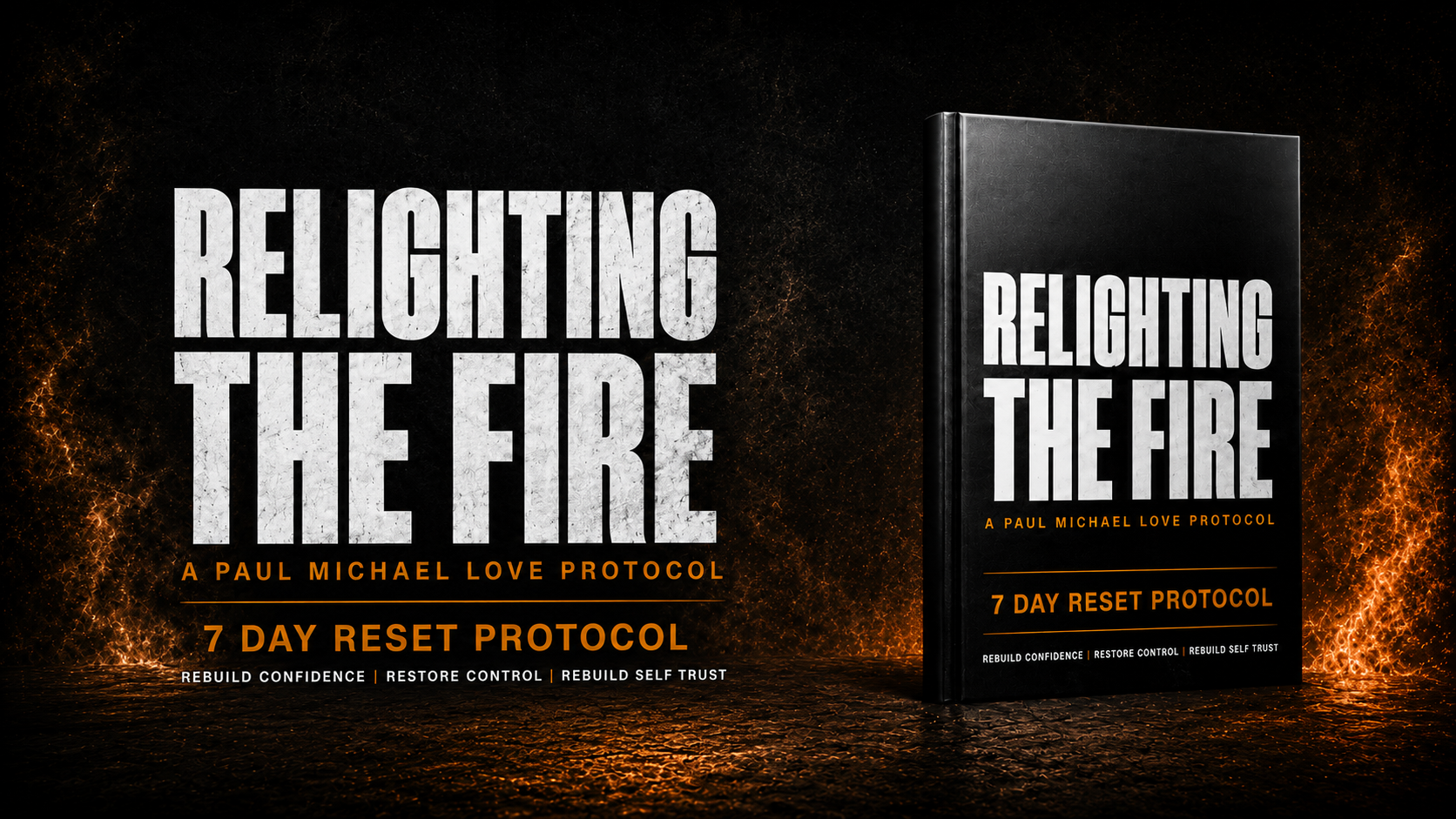 Relighting The Fire. 7-Day Reset Protocol. Rebuild Confidence, Restore Control, Rebuild Self Trust.