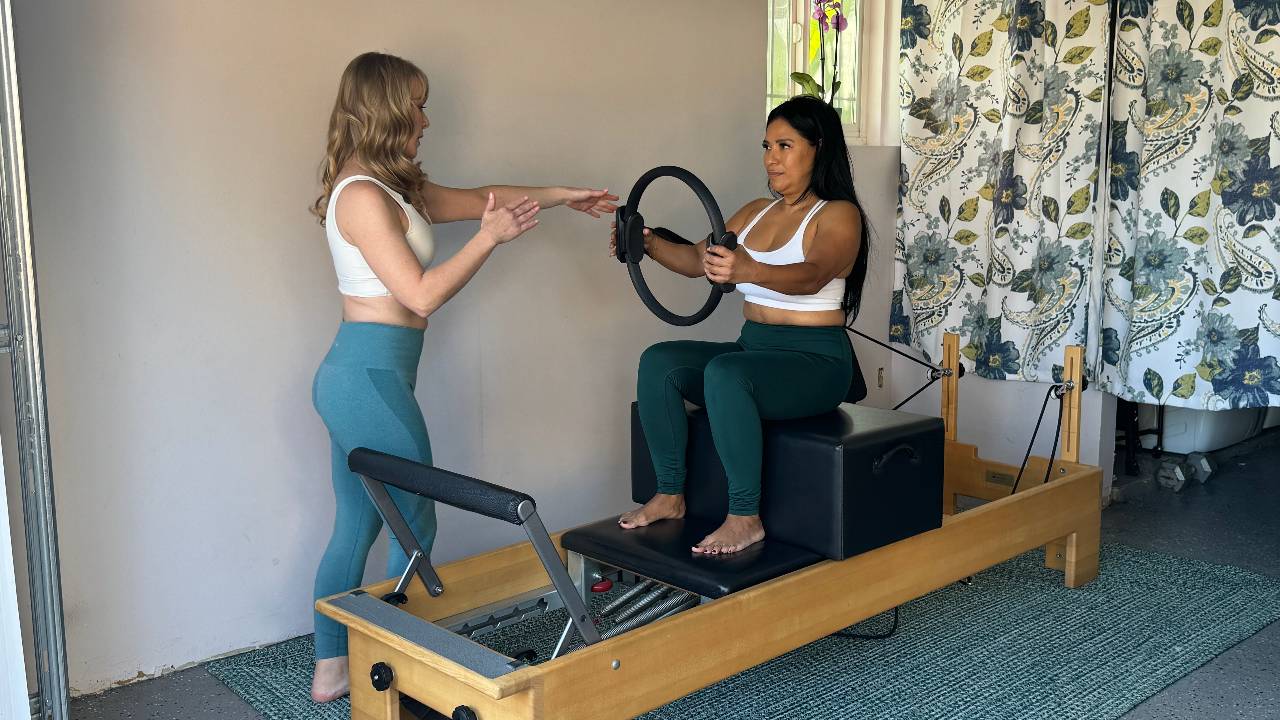 Pilates reflex training exercise
