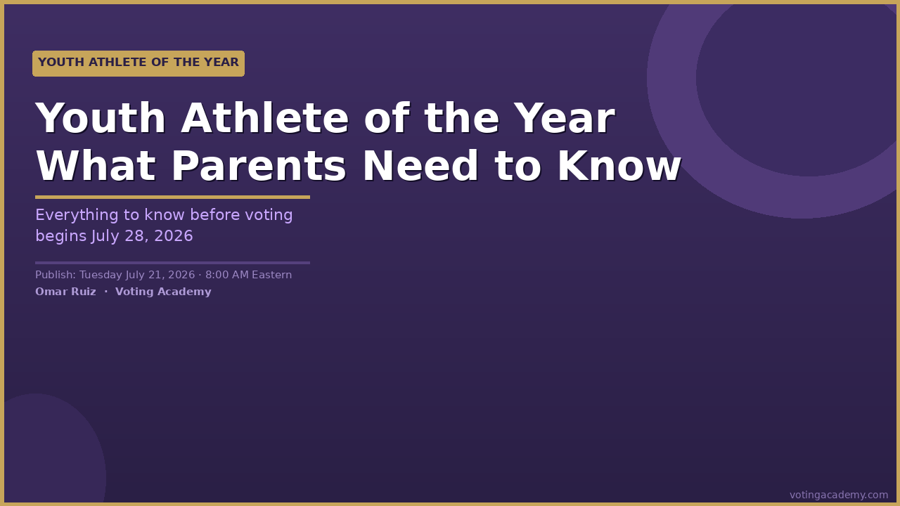 How Youth Athlete of the Year voting works  — complete guide for families
