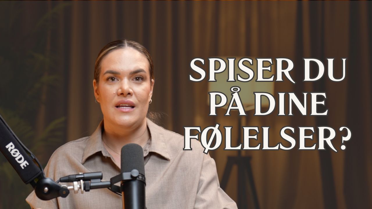 Thumbnail til episode 4 af podcasten Slut Fred Med Mad med teksten "Spiser du på dine følelser?"