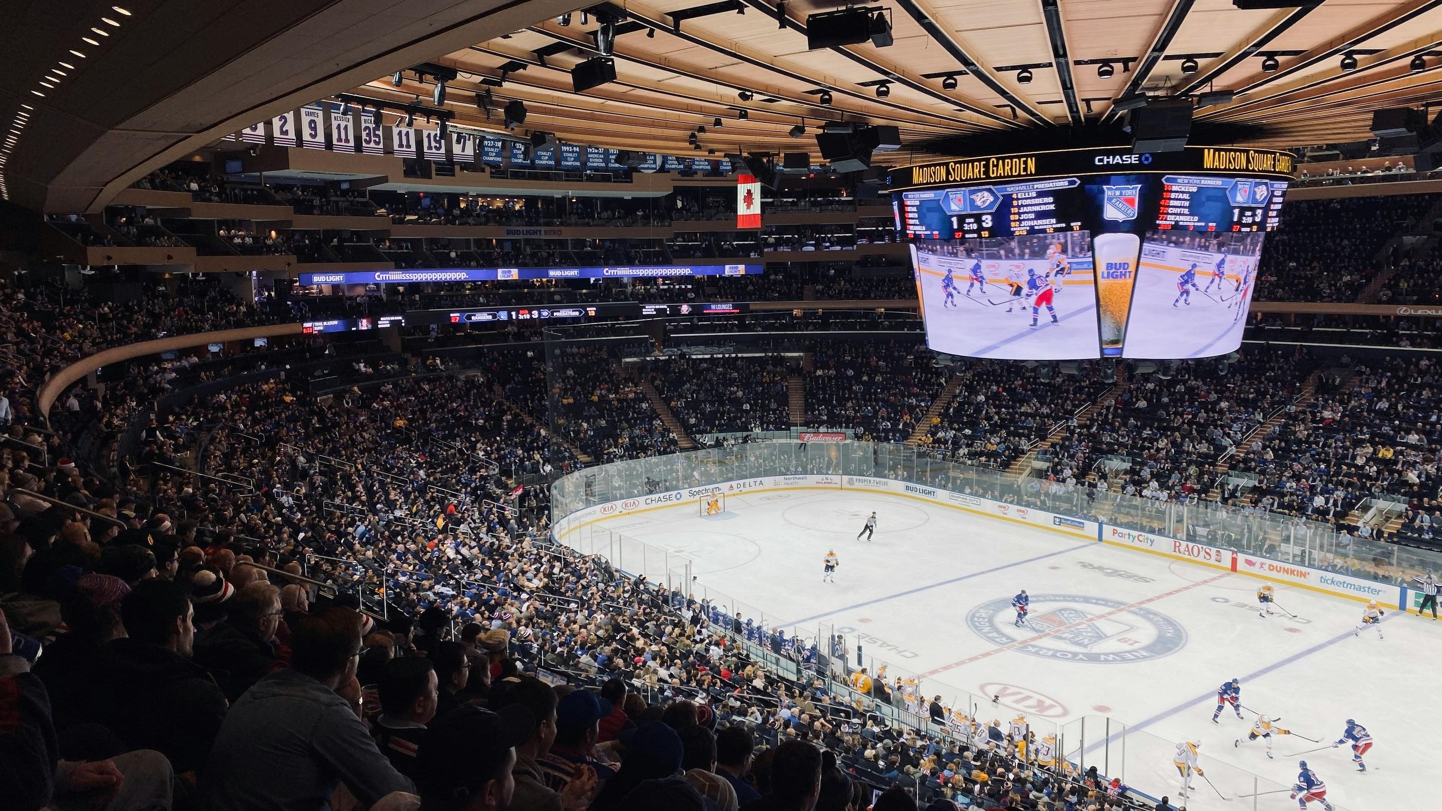 NHL board advertising