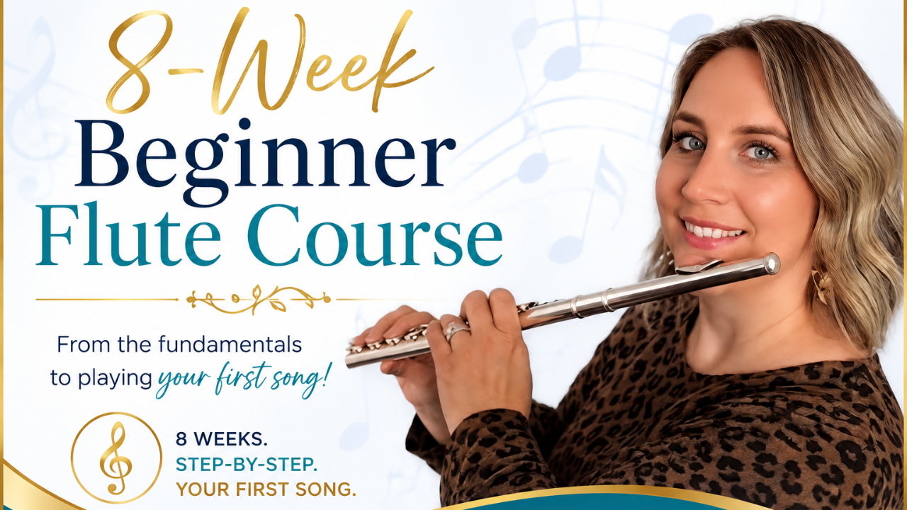 8-Week Beginner Flute Course with Kathleen Rainey — from the fundamentals to playing your first song